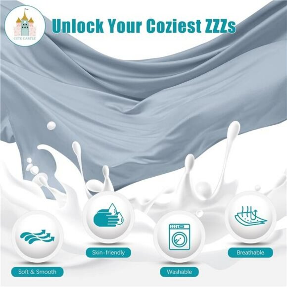 U Shaped Pregnancy Pillow Full Body Maternity Sleep Support Grey 57 Inch - Picture 5 of 7